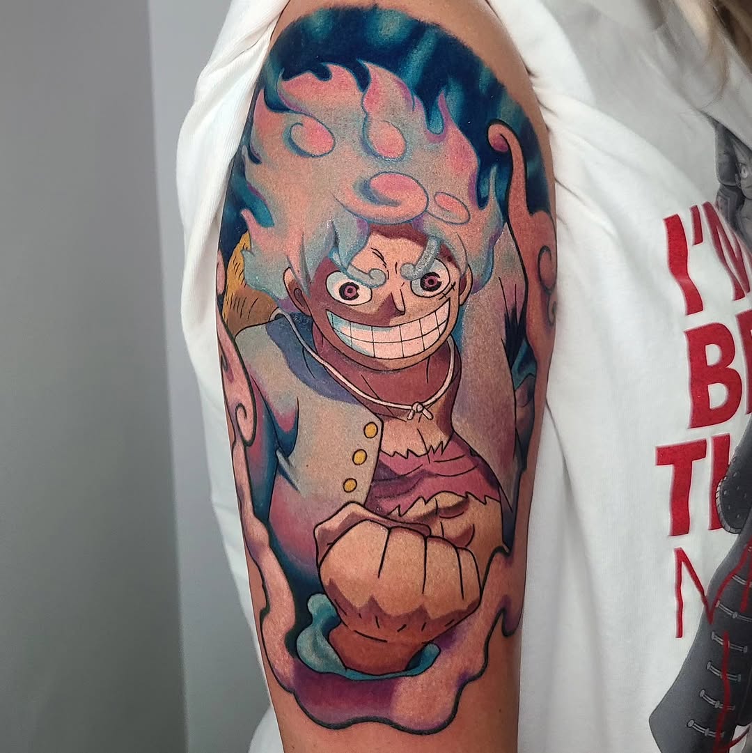 Anime comic tattoo