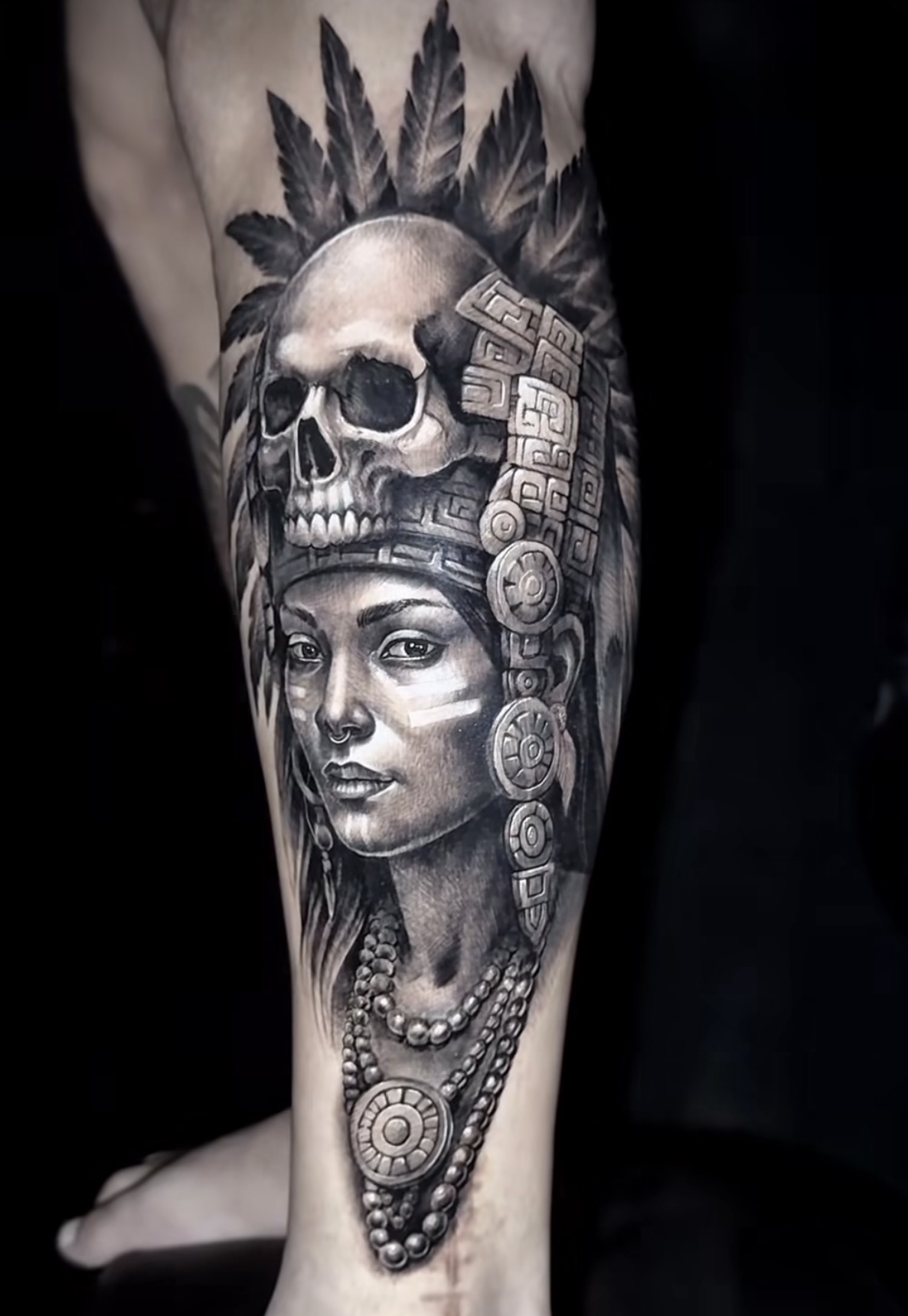 Black and grey tattoo