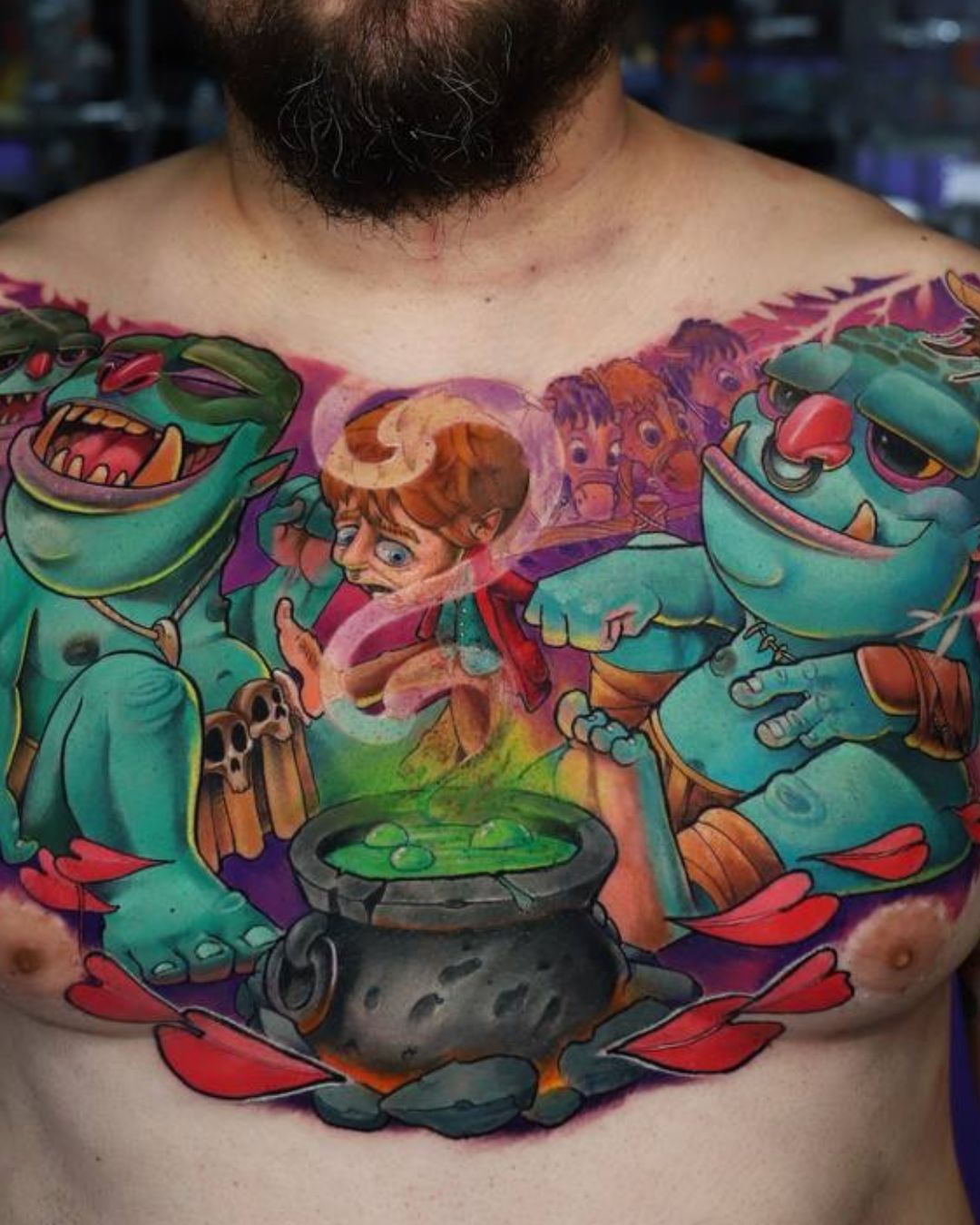 Color work tattoo